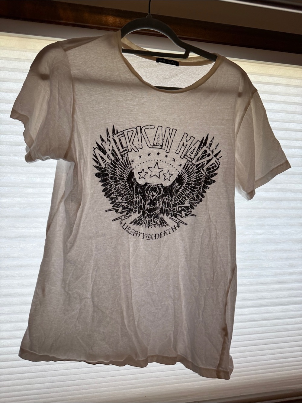 Sweet Claire White Graphic Eagle Tee